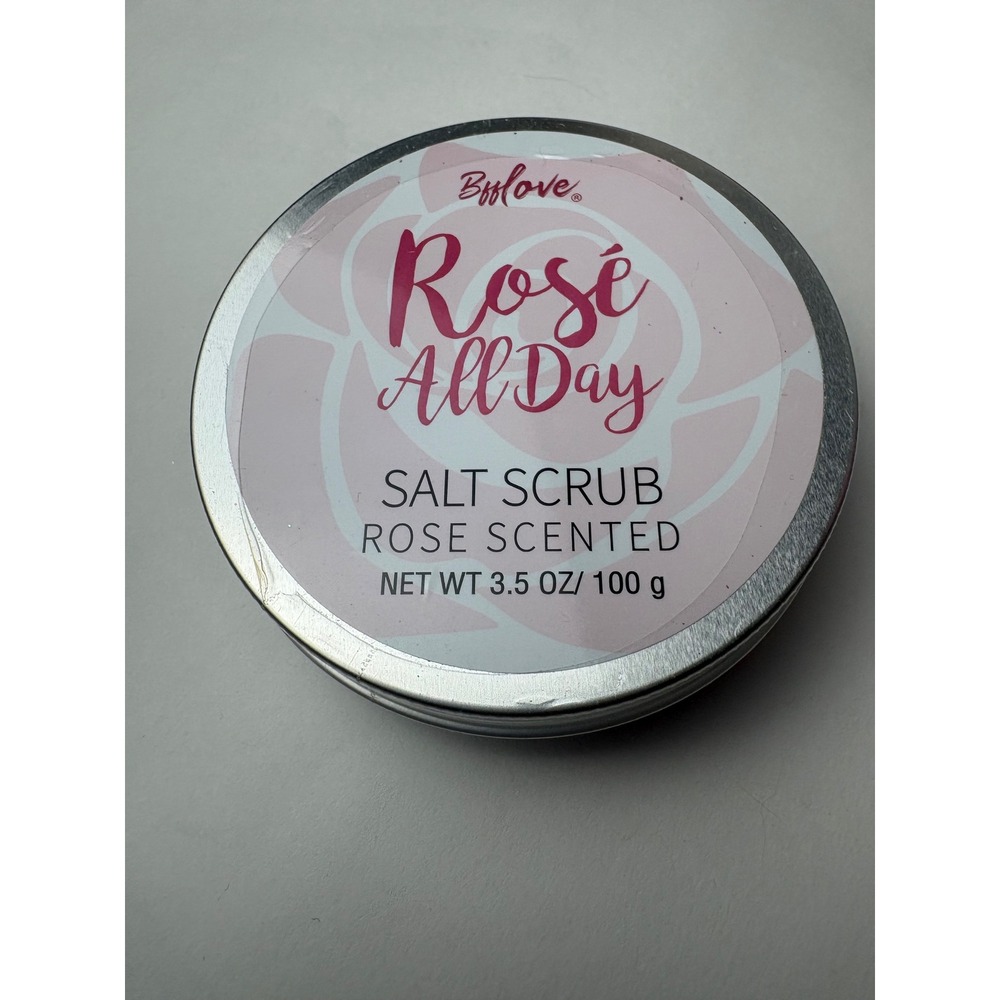 BffLove Rose All Day Salt‎ Scrub Rose Scented 3.5 oz 100g Cruelty Free Sealed